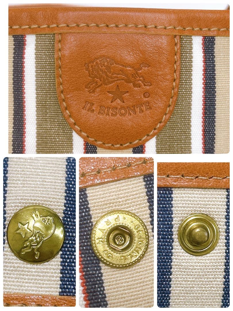 未使用級✨イルビゾンテ✨トートバッグ ショルダー 2way マルチストライプ