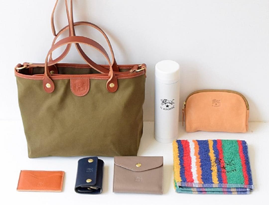 未使用級✨イルビゾンテ✨トートバッグ ショルダー 2way マルチストライプ