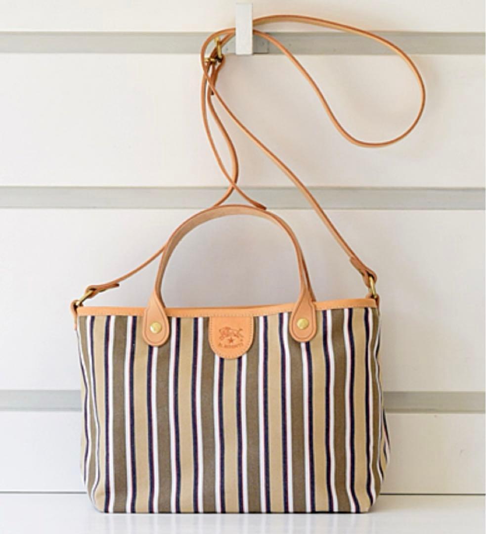 未使用級✨イルビゾンテ✨トートバッグ ショルダー 2way マルチストライプ