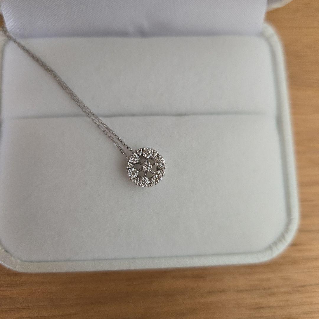 【新品未使用】Pt900 ダイヤモンドネックレス　ペンダント 0.28ct