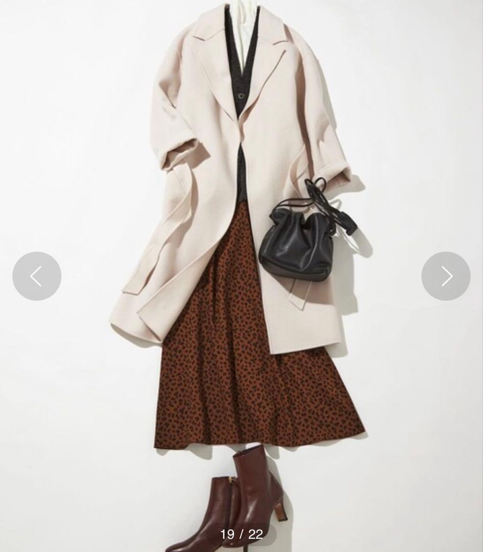 【23区　otonaMUSE掲載】 MANTECOリバー ロング コート　ウール