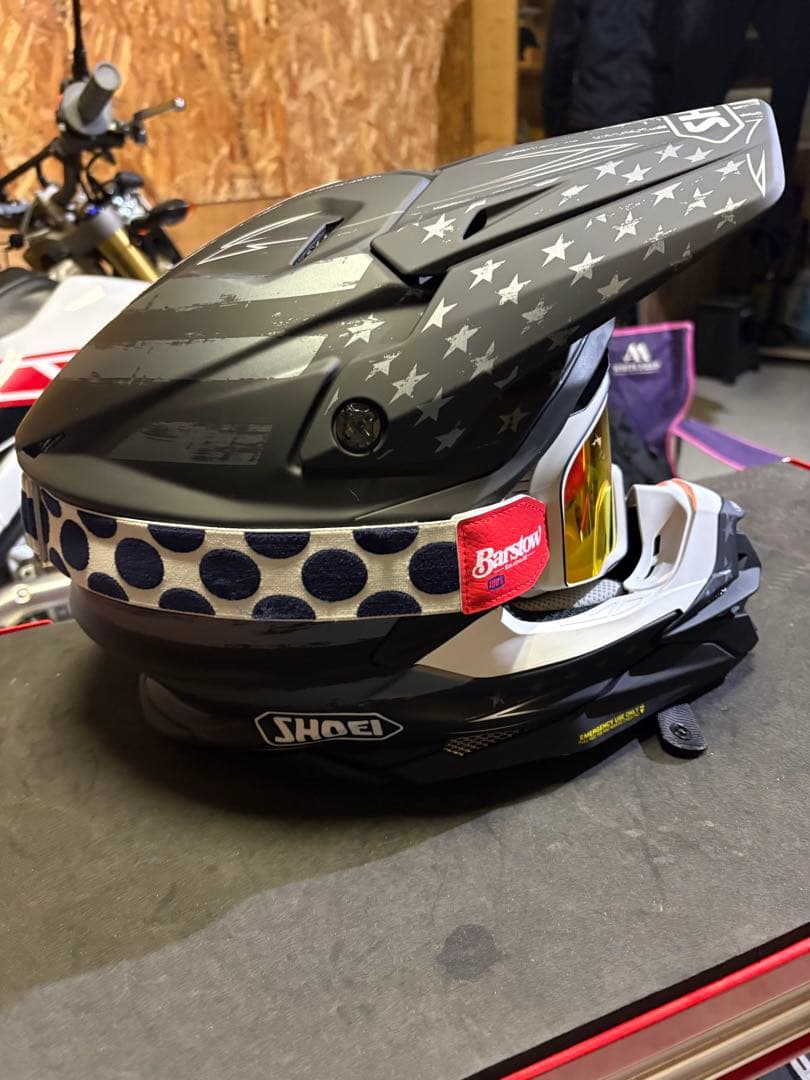 SHOEI ヘルメット 星柄 デザインVFXーWR Lサイズ　100%ゴーグル付