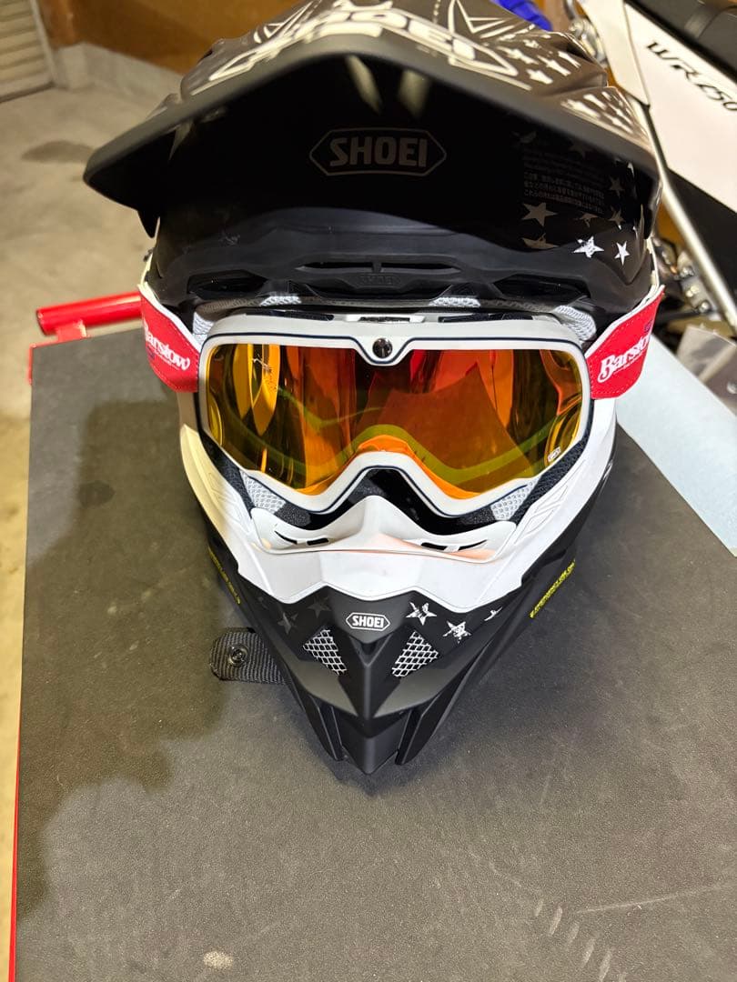 SHOEI ヘルメット 星柄 デザインVFXーWR Lサイズ　100%ゴーグル付
