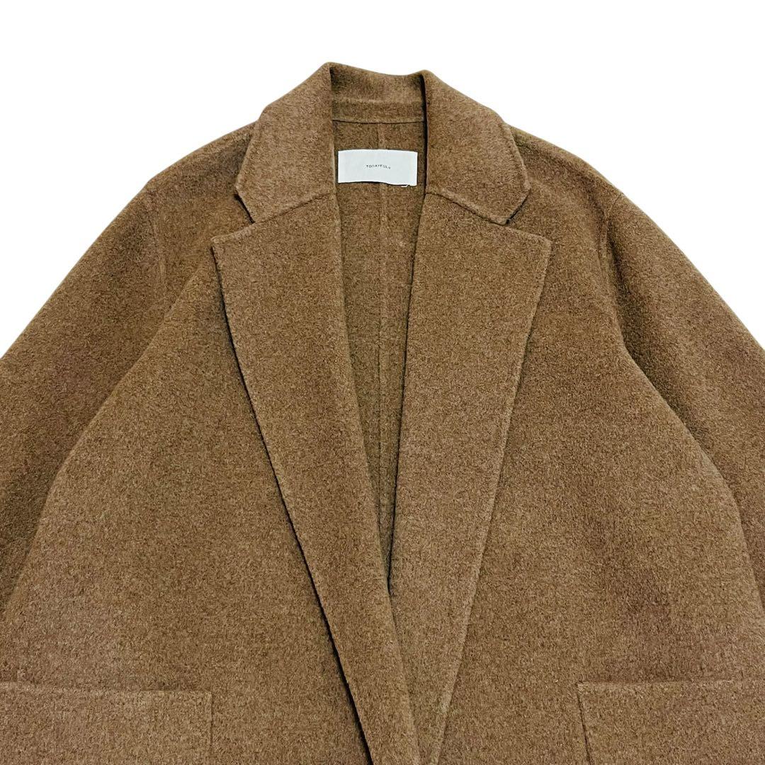 美品✨　TODAYFUL トゥデイフル　ウールオーバーコート　モカ　36