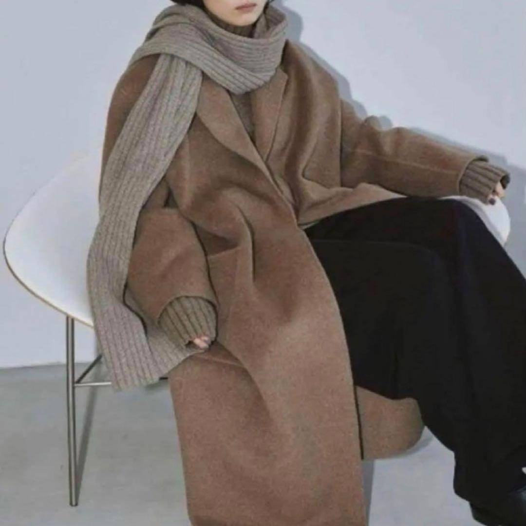 美品✨　TODAYFUL トゥデイフル　ウールオーバーコート　モカ　36