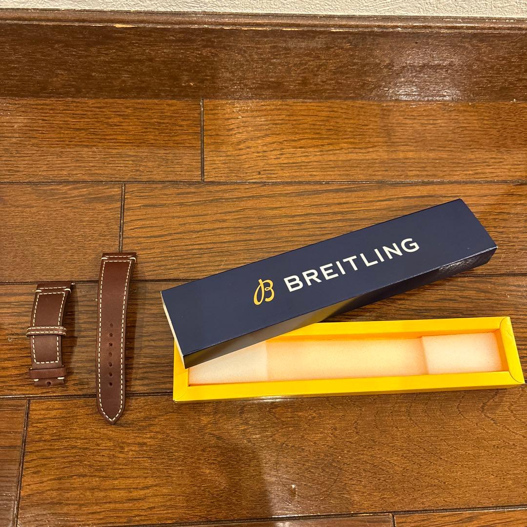 純正BREITLING レザーベルト 22-18mm 535X