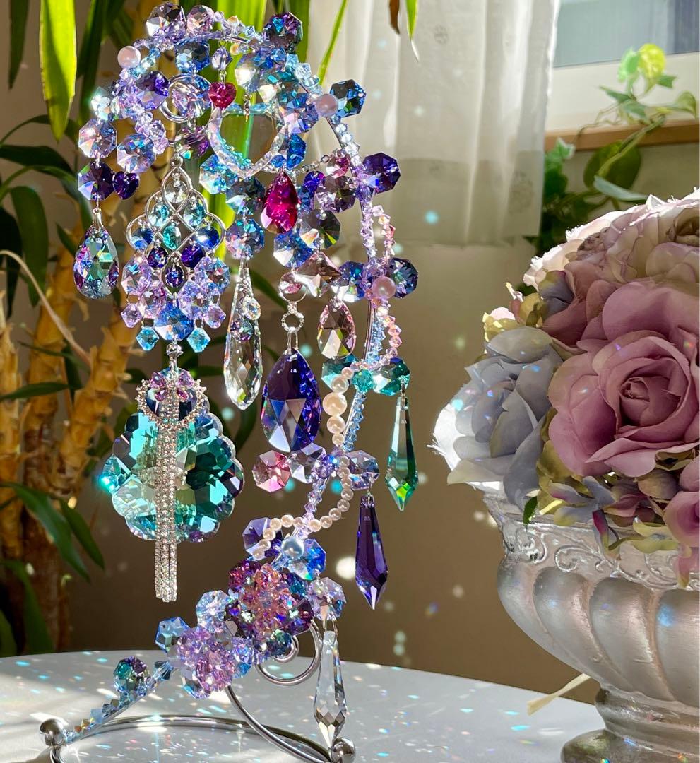 サンキャッチャー スワロフスキー アラベスクヴィトラルライト63mm