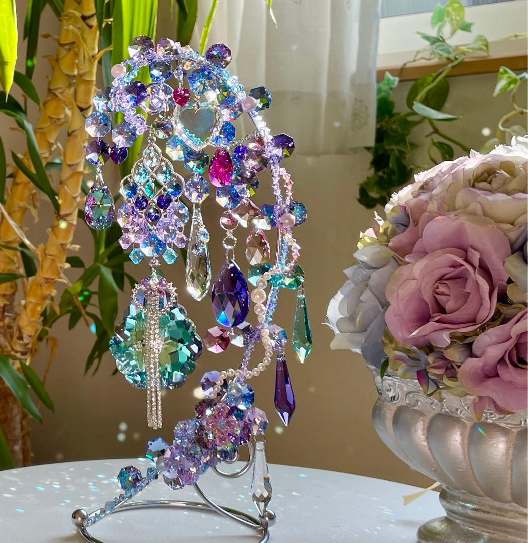 サンキャッチャー スワロフスキー アラベスクヴィトラルライト63mm