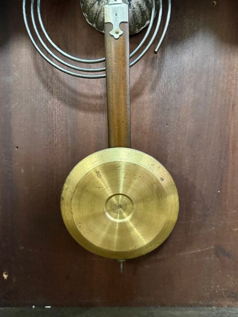 愛知時計　レトロ　ボンボン時計　壁掛け時計　ゼンマイ時計