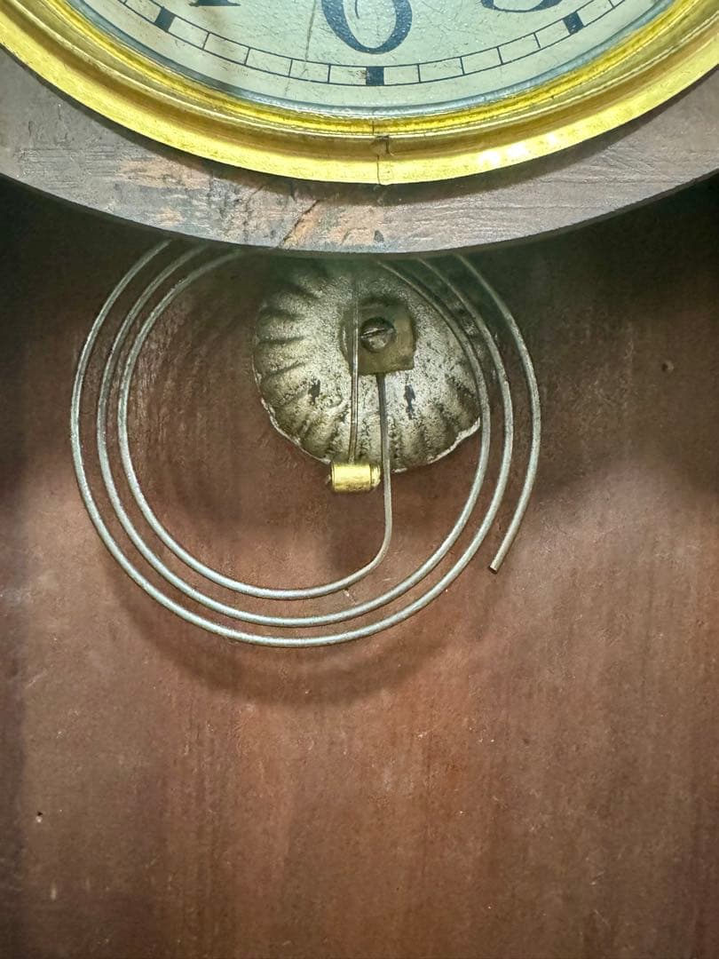 愛知時計　レトロ　ボンボン時計　壁掛け時計　ゼンマイ時計