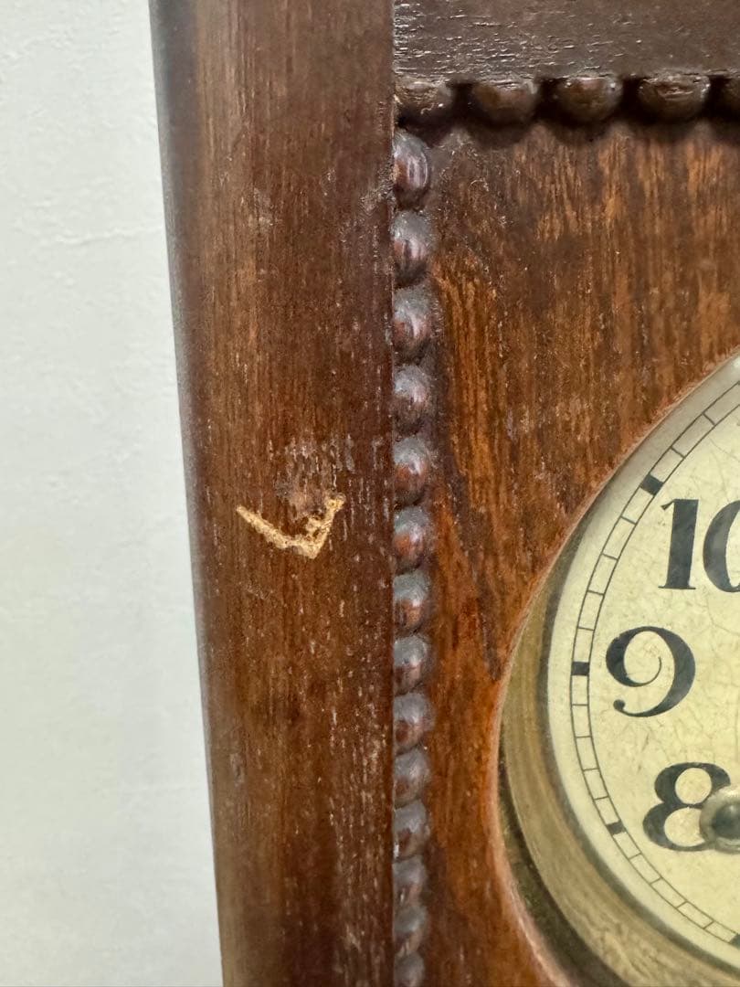 愛知時計　レトロ　ボンボン時計　壁掛け時計　ゼンマイ時計