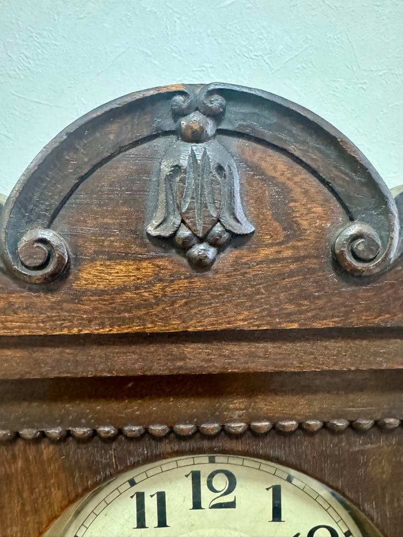 愛知時計　レトロ　ボンボン時計　壁掛け時計　ゼンマイ時計