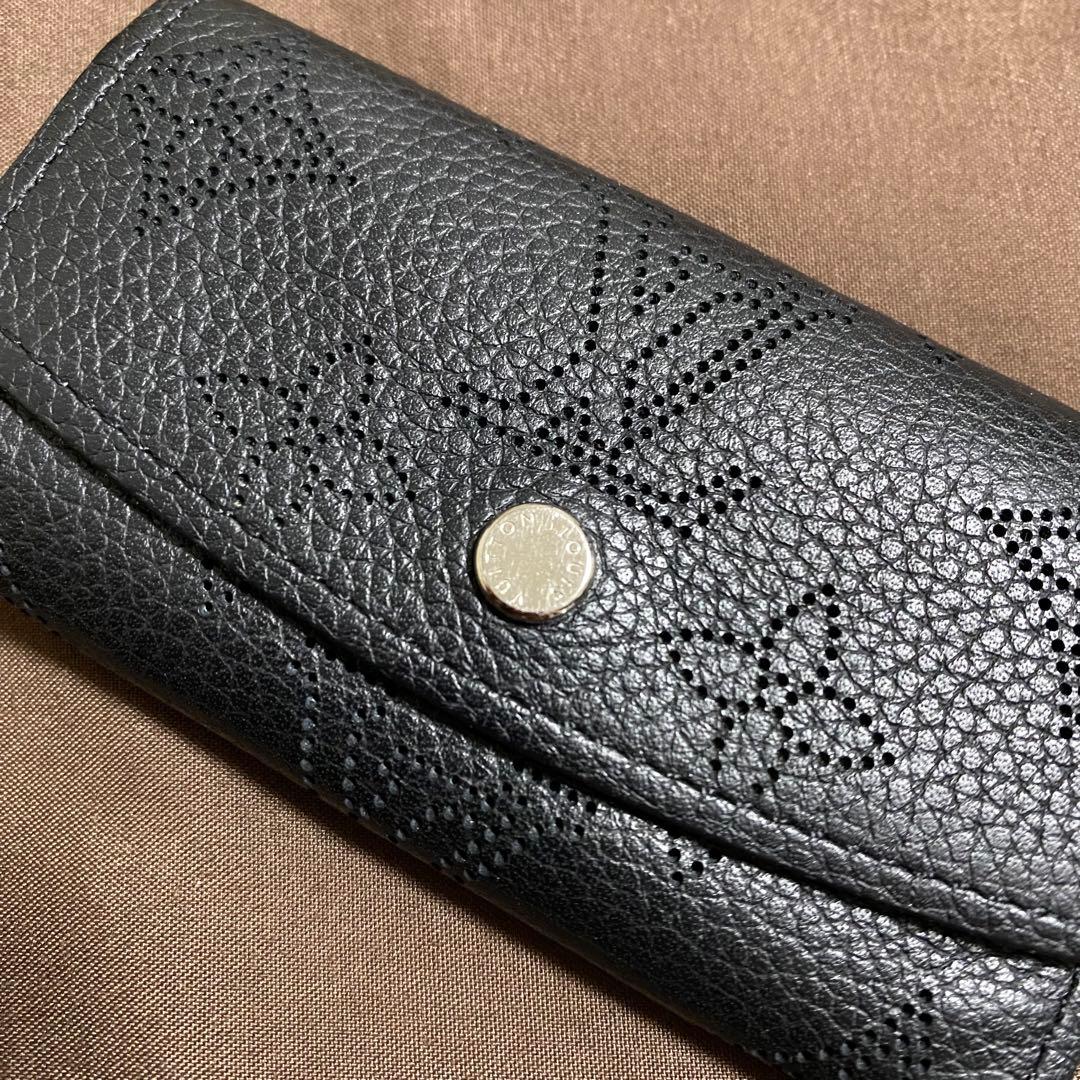 【難あり】ルイヴィトン/キーケース/マヒナ/ミュルティクレ4/ノワール