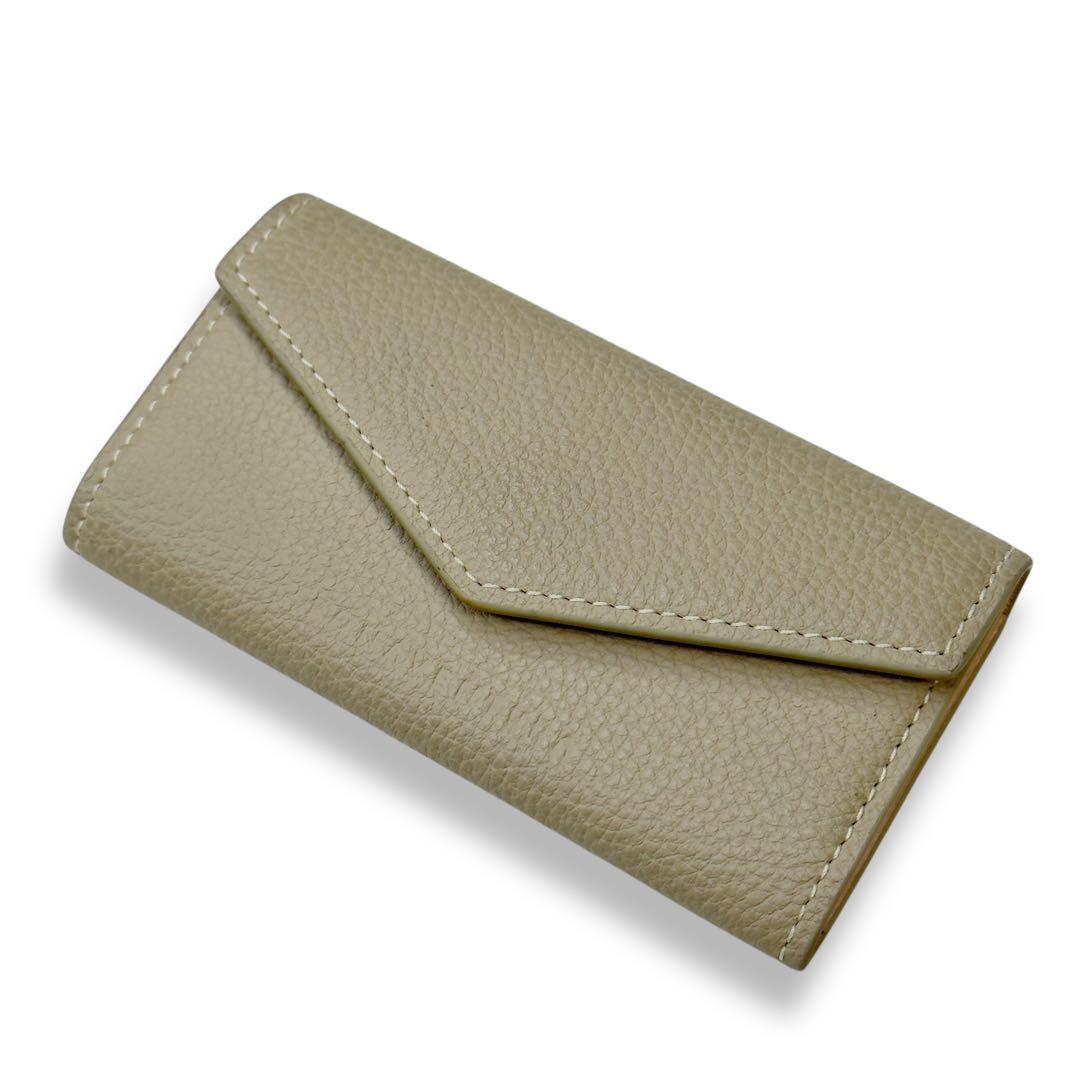 ボナベンチュラ 4連 キーケース レザー ステッチ グレージュ ベージュ ピンク