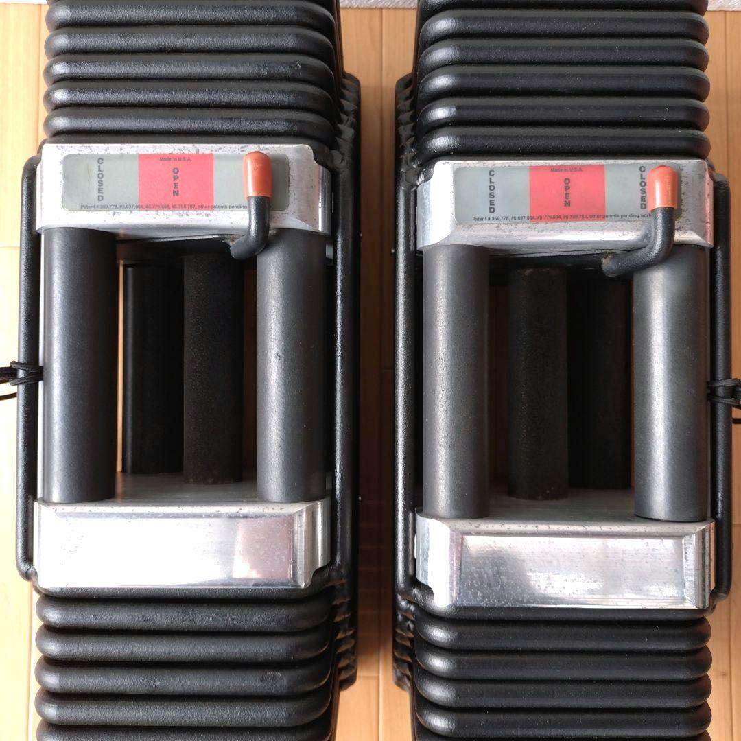 ①幻の初代 POWERBLOCK 43kg アルミ削り出しハンドル 計86kg