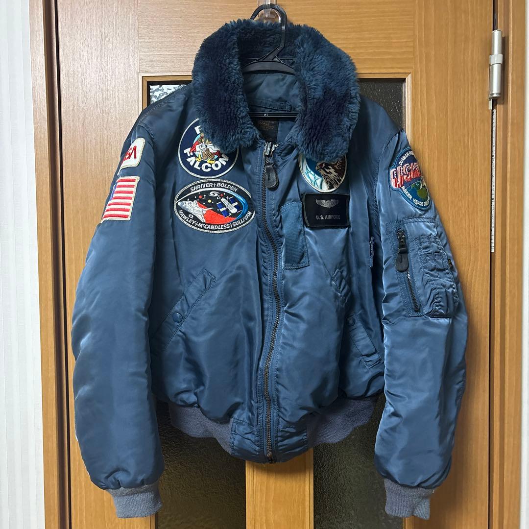 50s復刻USA製 ALPHA B-15C ネイビー フライトジャケット