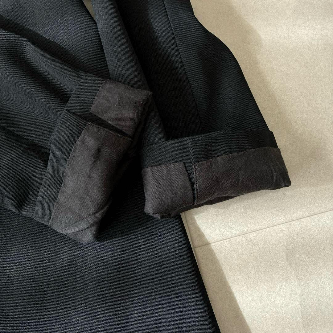 極美品 プルミエアロンディスモン♡ウールツイルジャケット ダブル ブラック 38