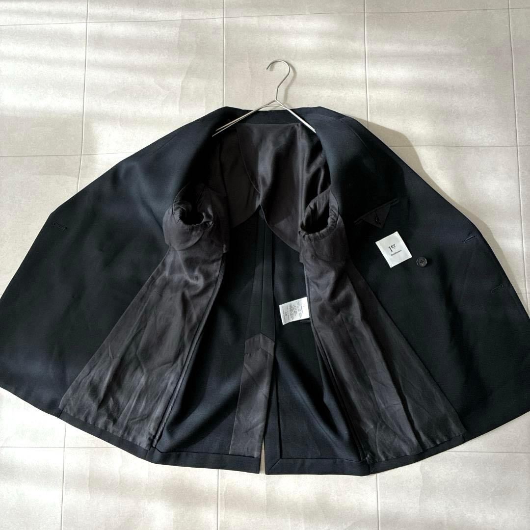 極美品 プルミエアロンディスモン♡ウールツイルジャケット ダブル ブラック 38