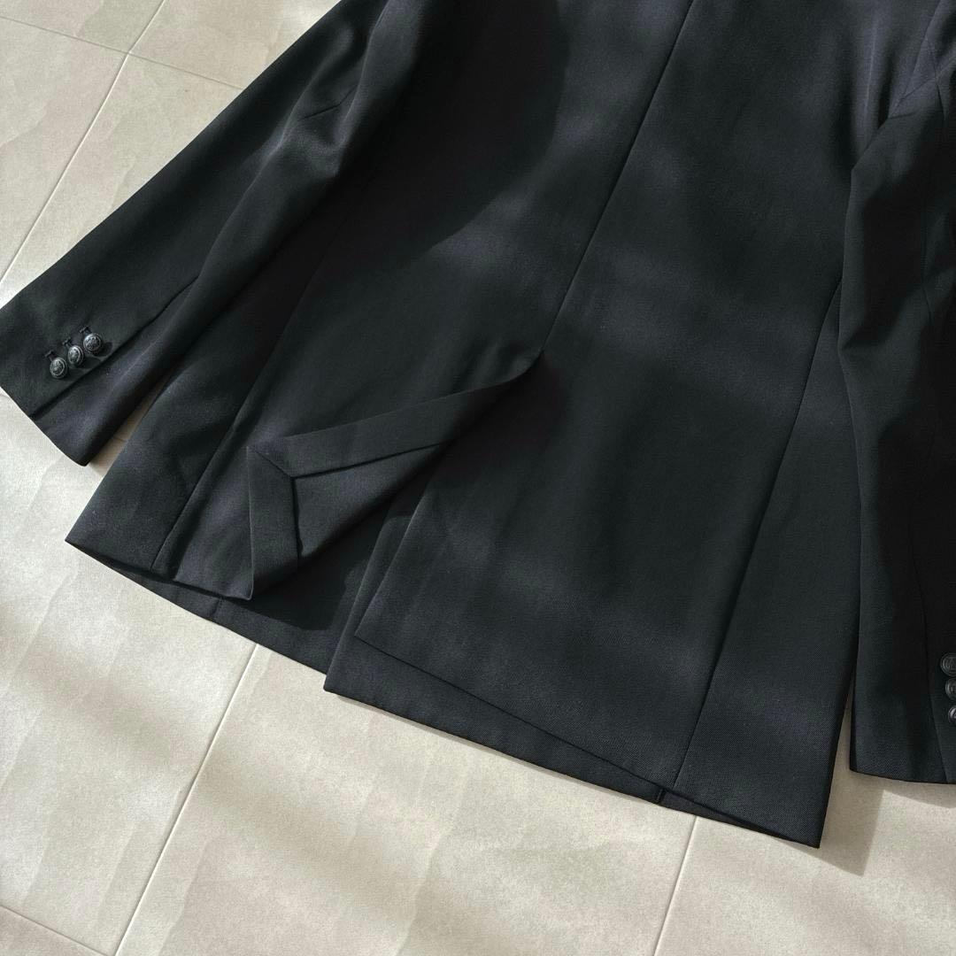 極美品 プルミエアロンディスモン♡ウールツイルジャケット ダブル ブラック 38