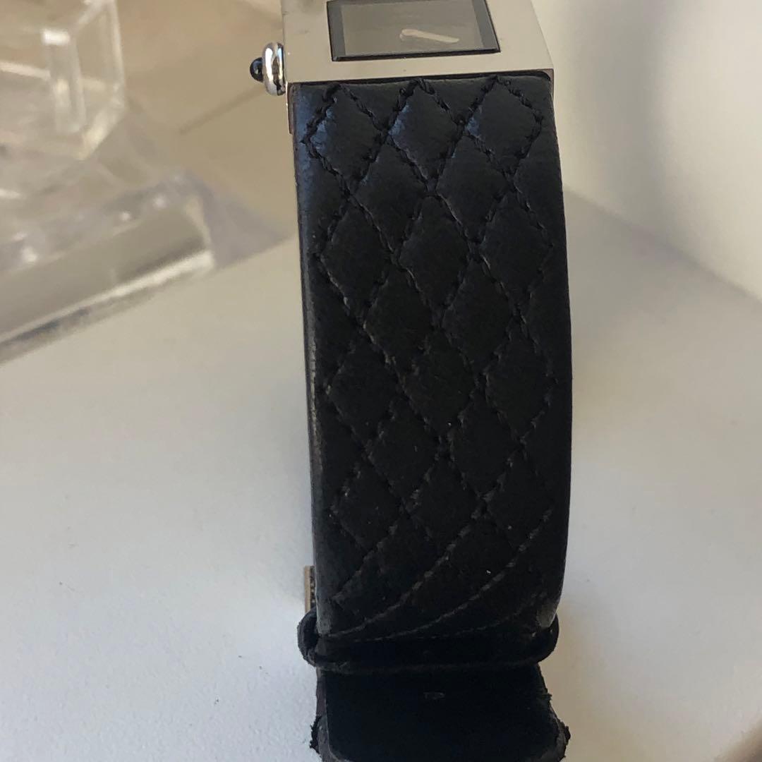 【美品】CHANEL マトラッセ　ブラック レザーベルト 時計