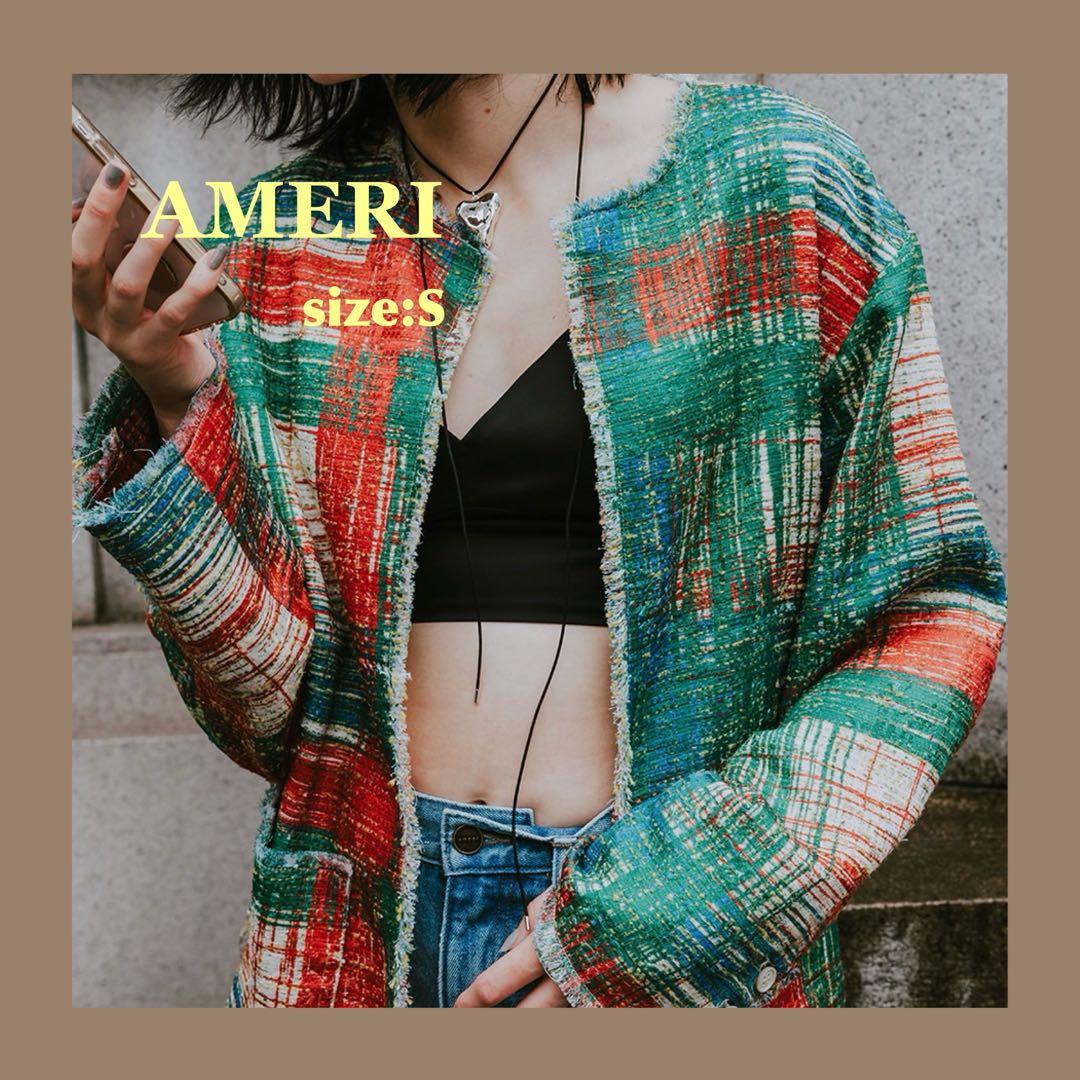 アメリ/LADY LIKE PRINT TWEEDS JACKET