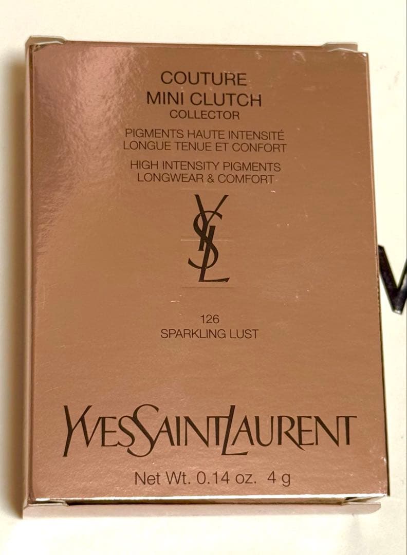 新品！イヴ・サンローラン　クチュールミニクラッチ　126 スパークリングラスト