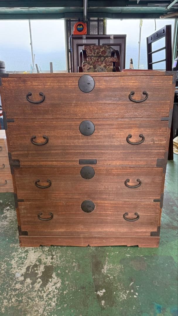 希少　桐箪笥　和家具　時代箪笥　タンス　ディスプレイ　レトロ　アンティーク　①