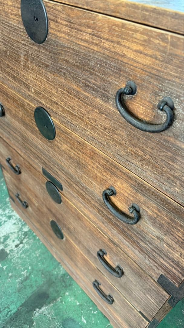 希少　桐箪笥　和家具　時代箪笥　タンス　ディスプレイ　レトロ　アンティーク　①