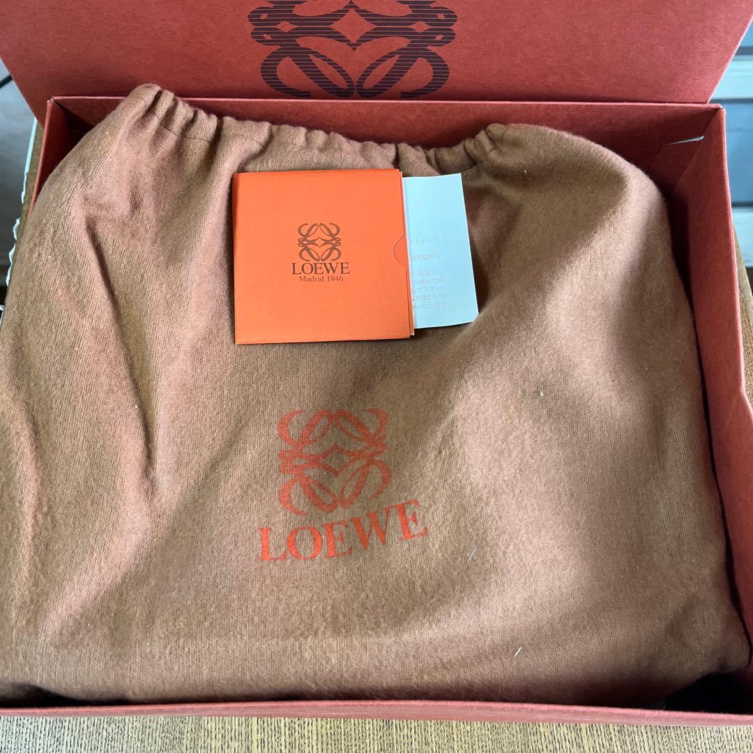 LOEWE イエロー レザー ショルダーバッグ