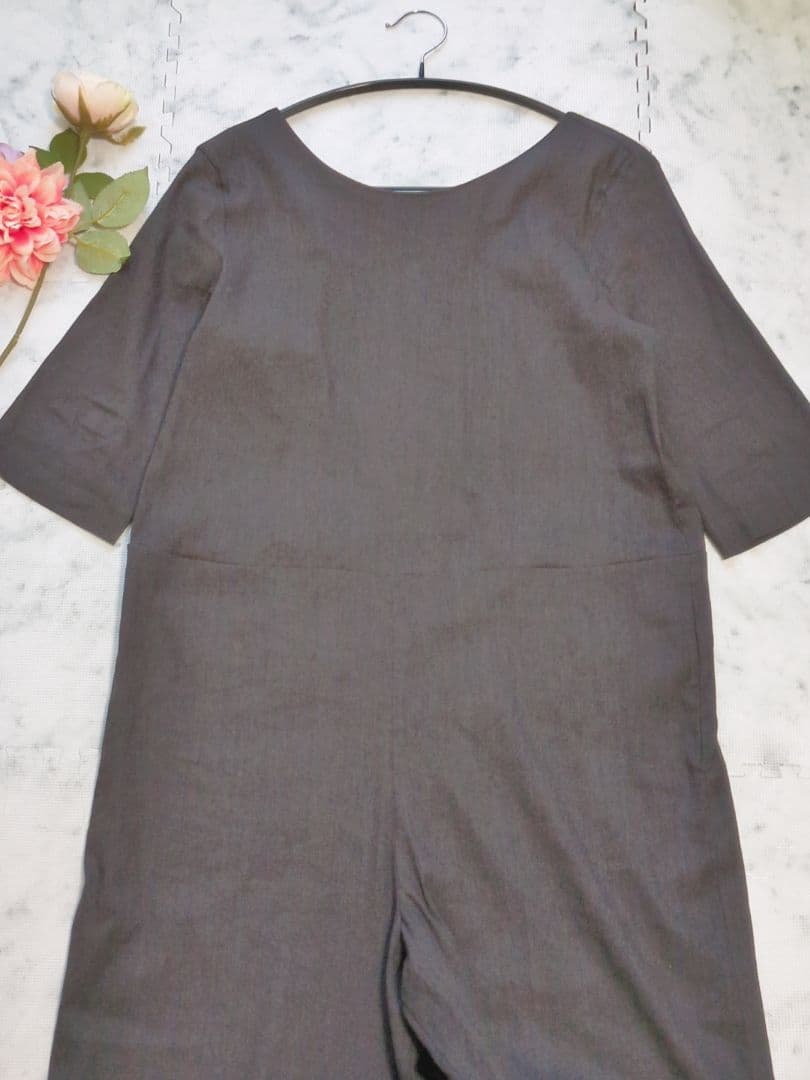 ドゥーズィエムクラス PAN BACK Vネック オールインワン