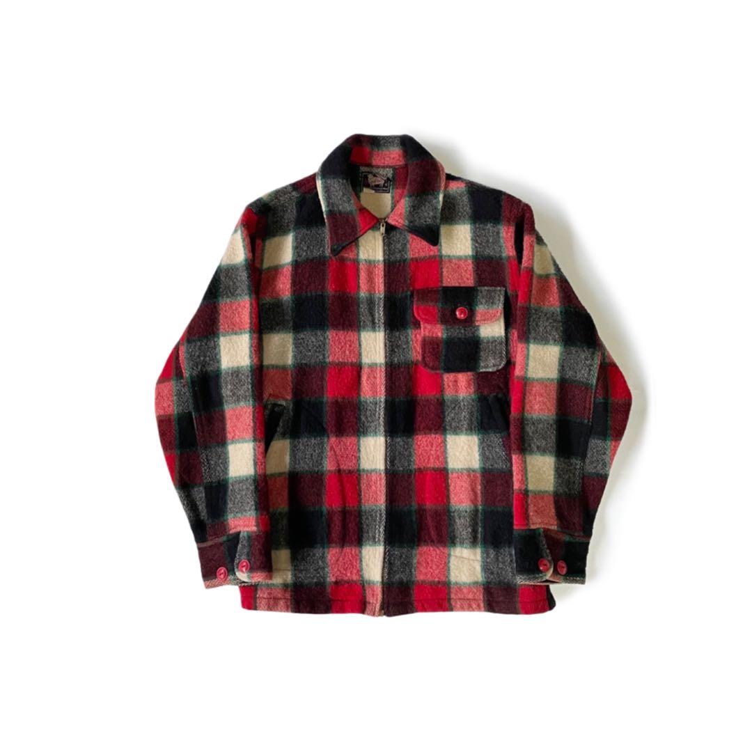 50’s WOOLRICH ウール スポーツジャケット チェック TALON