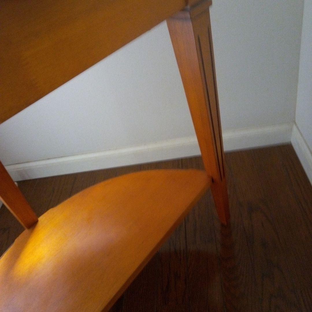 アンティーク木製 半円形 サイドテーブル