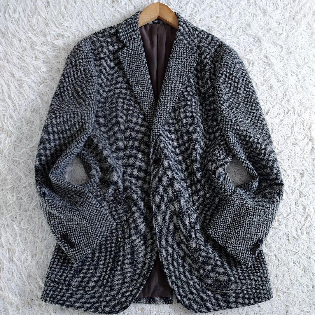 大きいサイズ　アルパカ混　J.PRESS　テーラードジャケット　ツイード　LL