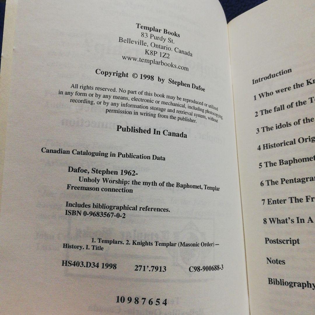 洋書 Unholy Worship? Myth of Bapt/Dafoe