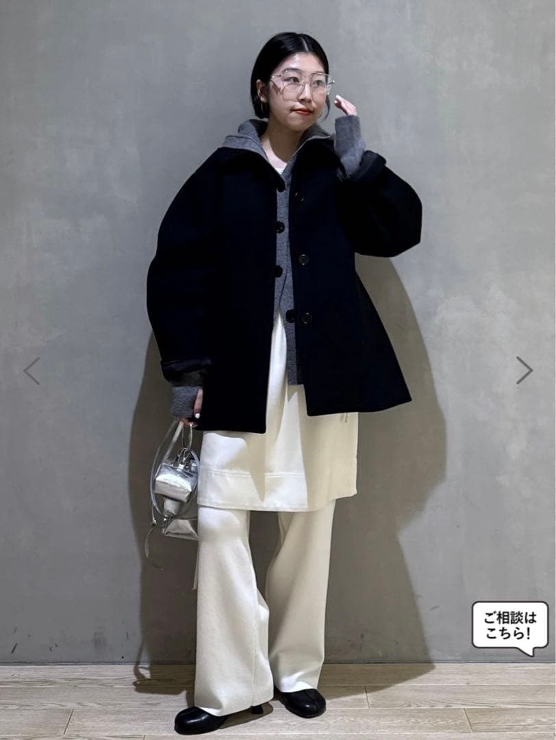 【J’aDoRe限定】【AMOMENTO】HOURGLASS HALF COAT