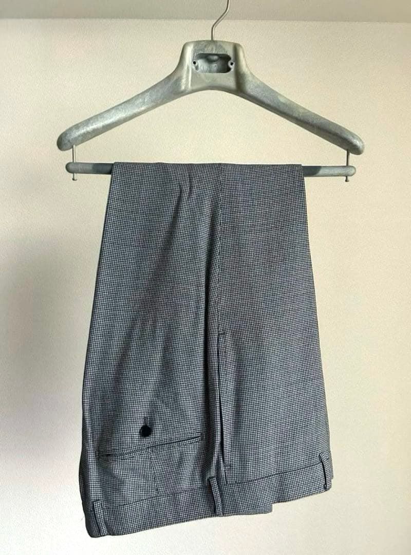 E・Zegna TARVELLR 千鳥格子柄セットアップスーツ・グレー46サイズ