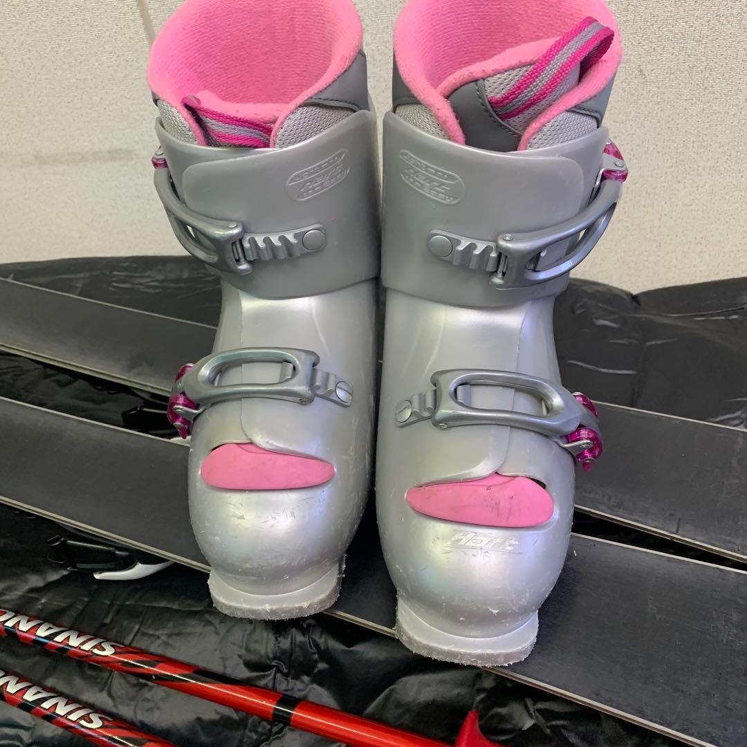 k2スキー板 ブーツ 、ストック付き