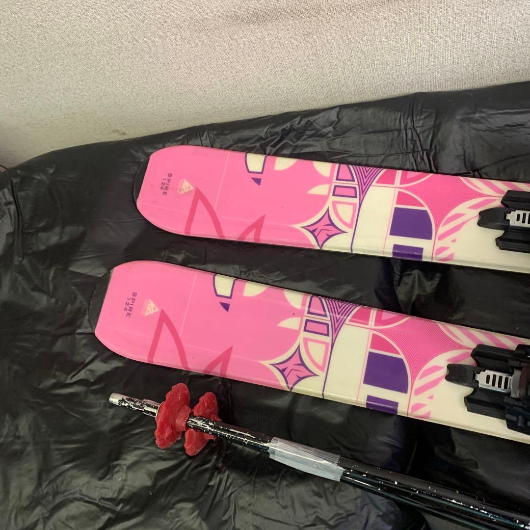 k2スキー板 ブーツ 、ストック付き