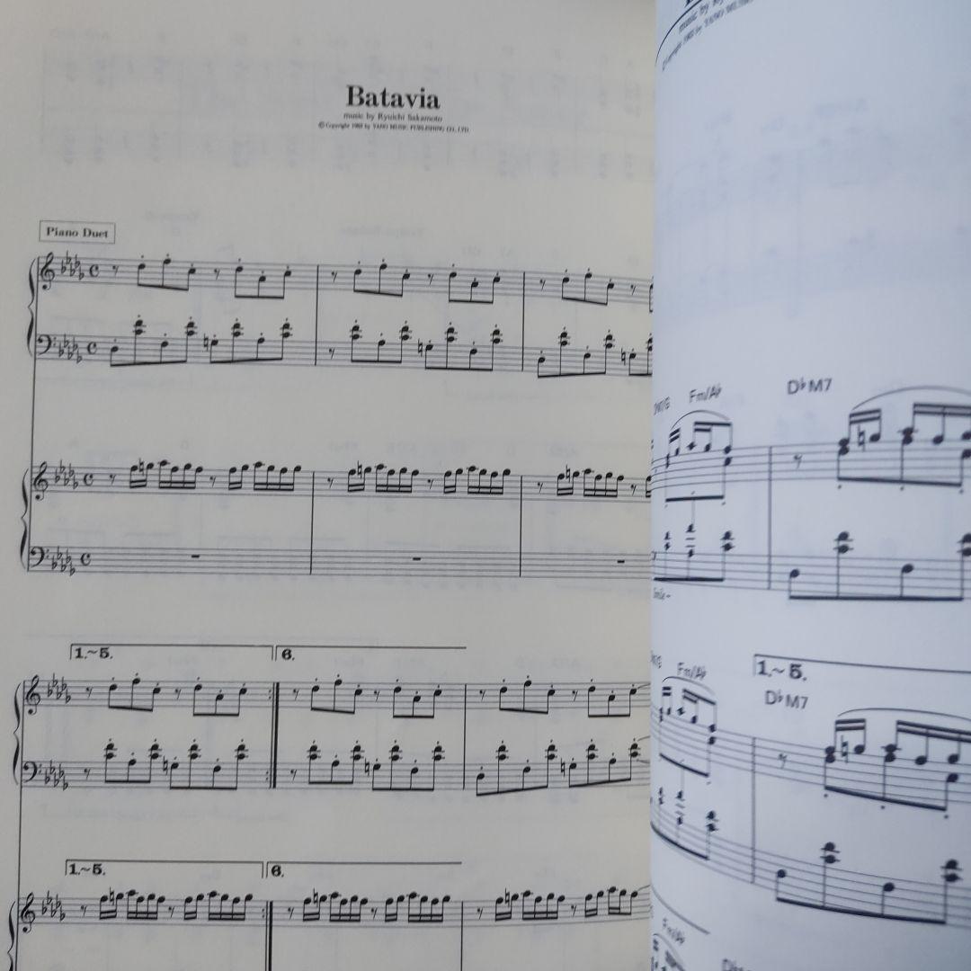 坂本龍一 1900 ピアノ 楽譜