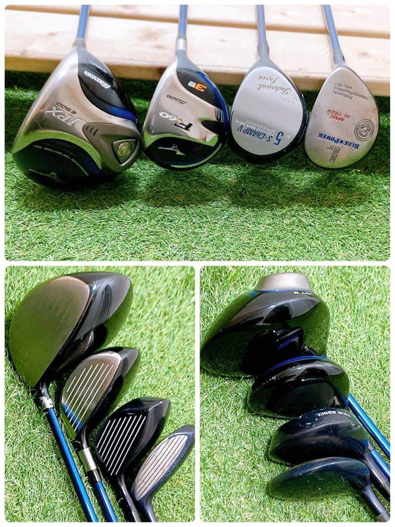 N5.ミズノ　初心者オススメ　メンズセット　ゴルフクラブ　12本　右利き