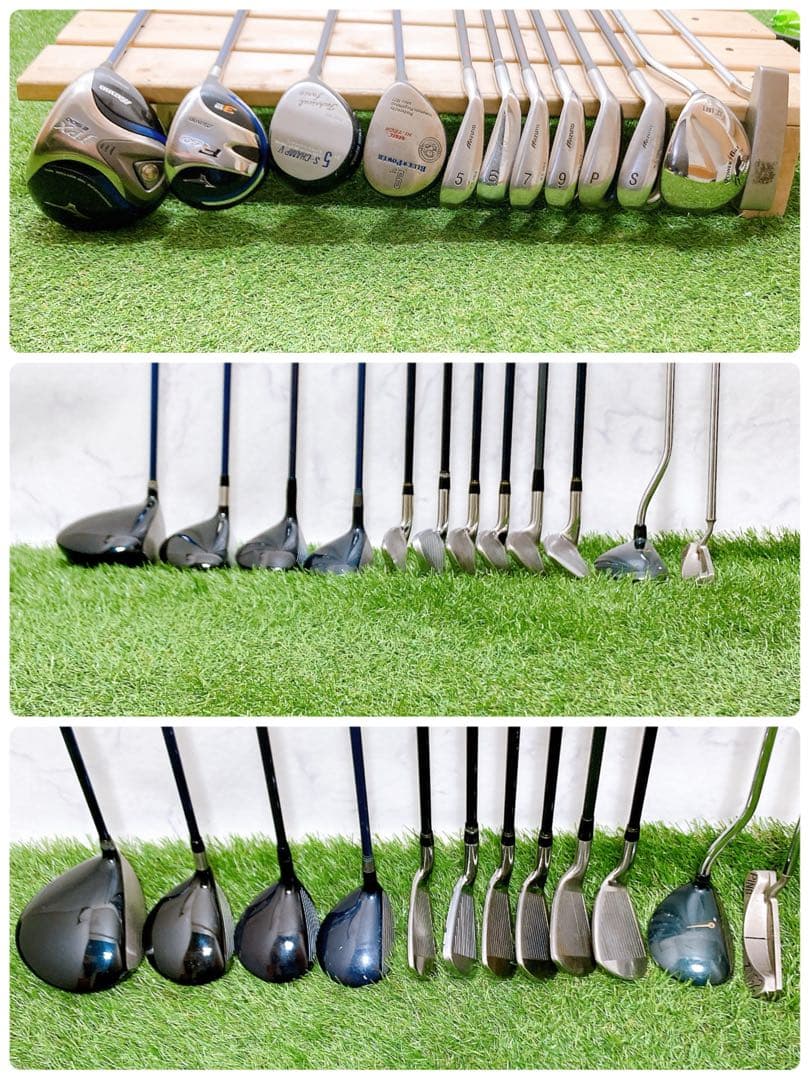 N5.ミズノ　初心者オススメ　メンズセット　ゴルフクラブ　12本　右利き