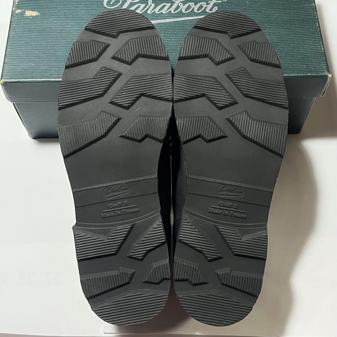 【未使用】Paraboot ミカエル黒 レザー ローファー 24cm UK4.5