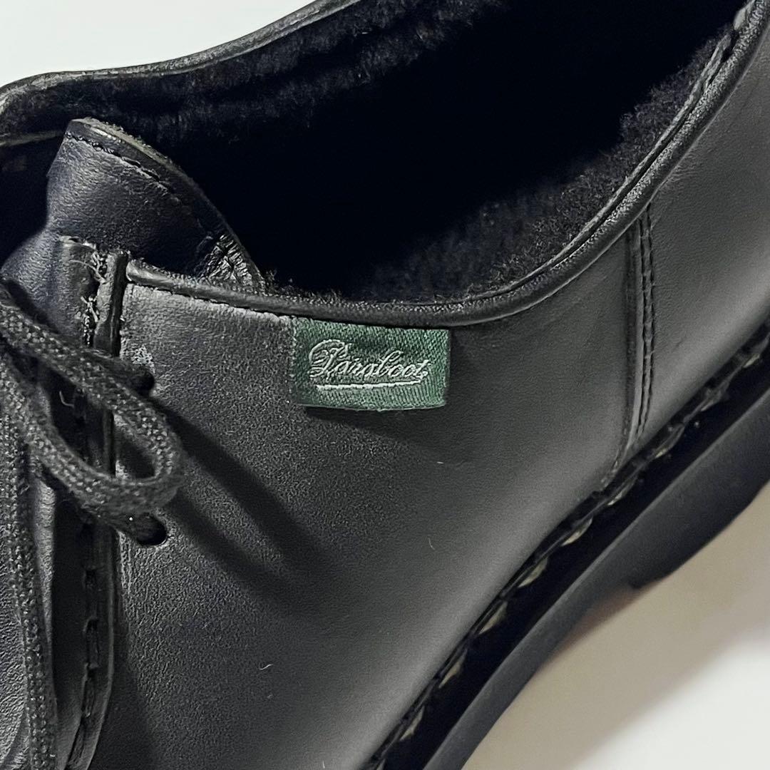 【未使用】Paraboot ミカエル黒 レザー ローファー 24cm UK4.5