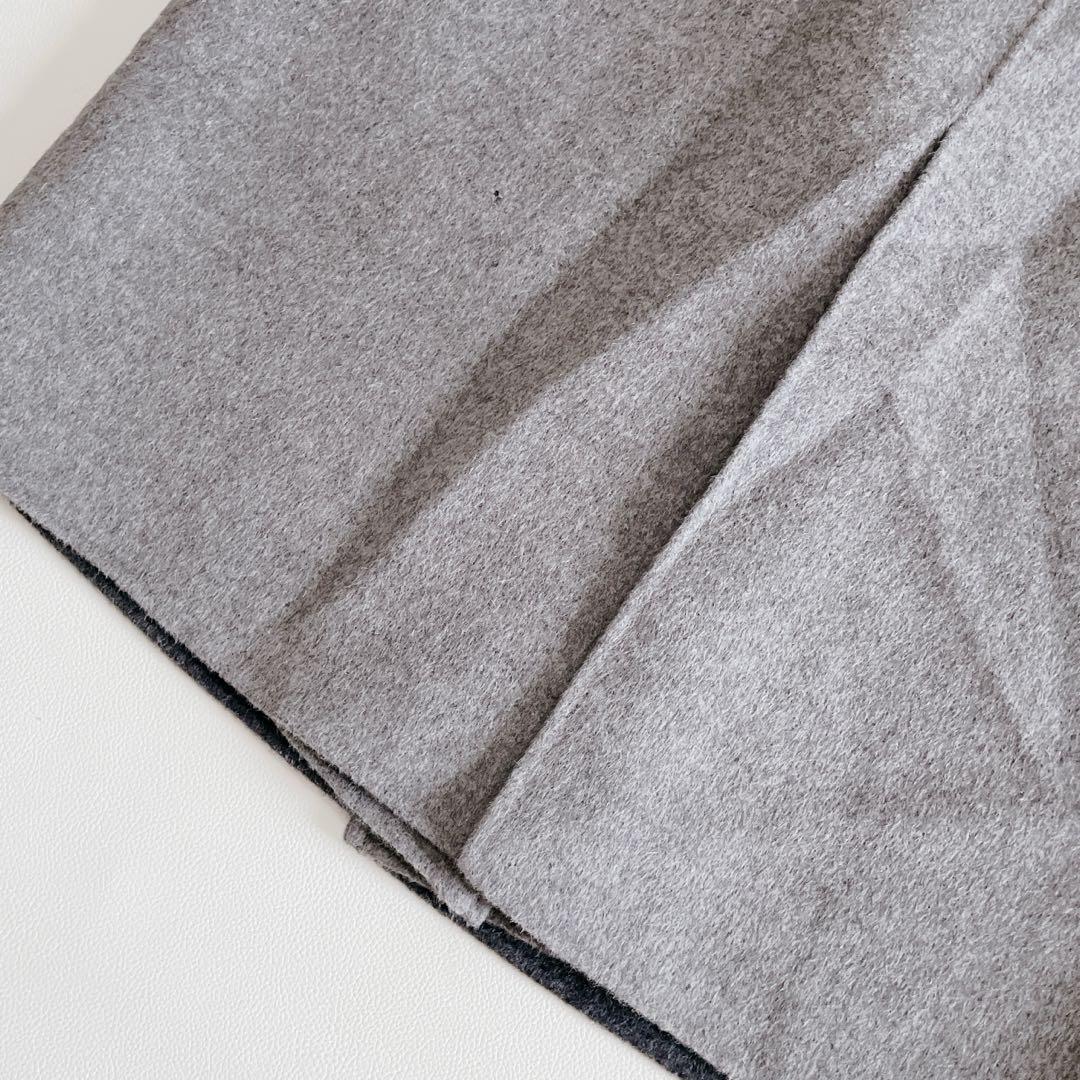 23区 チェスターコート 大きいサイズ 44/3L アンゴラ混 ライトグレー