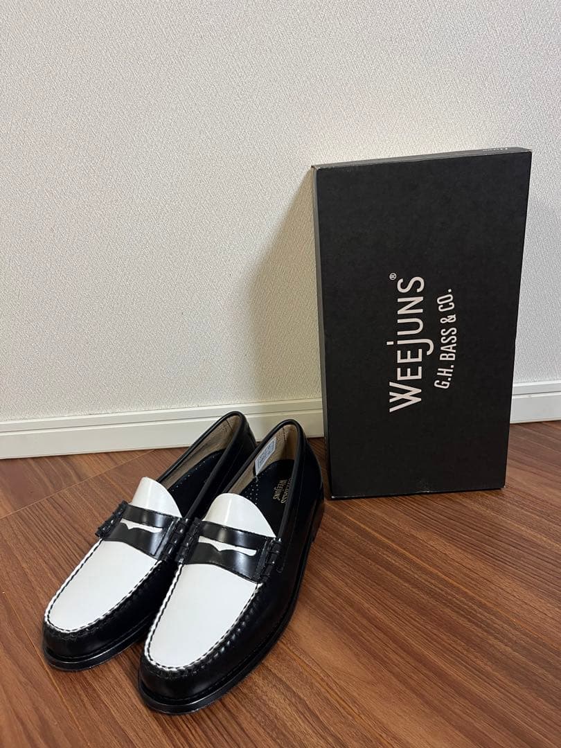 新品3.6万 G.H.BASS ローファー Larson コンビ 27.0cm