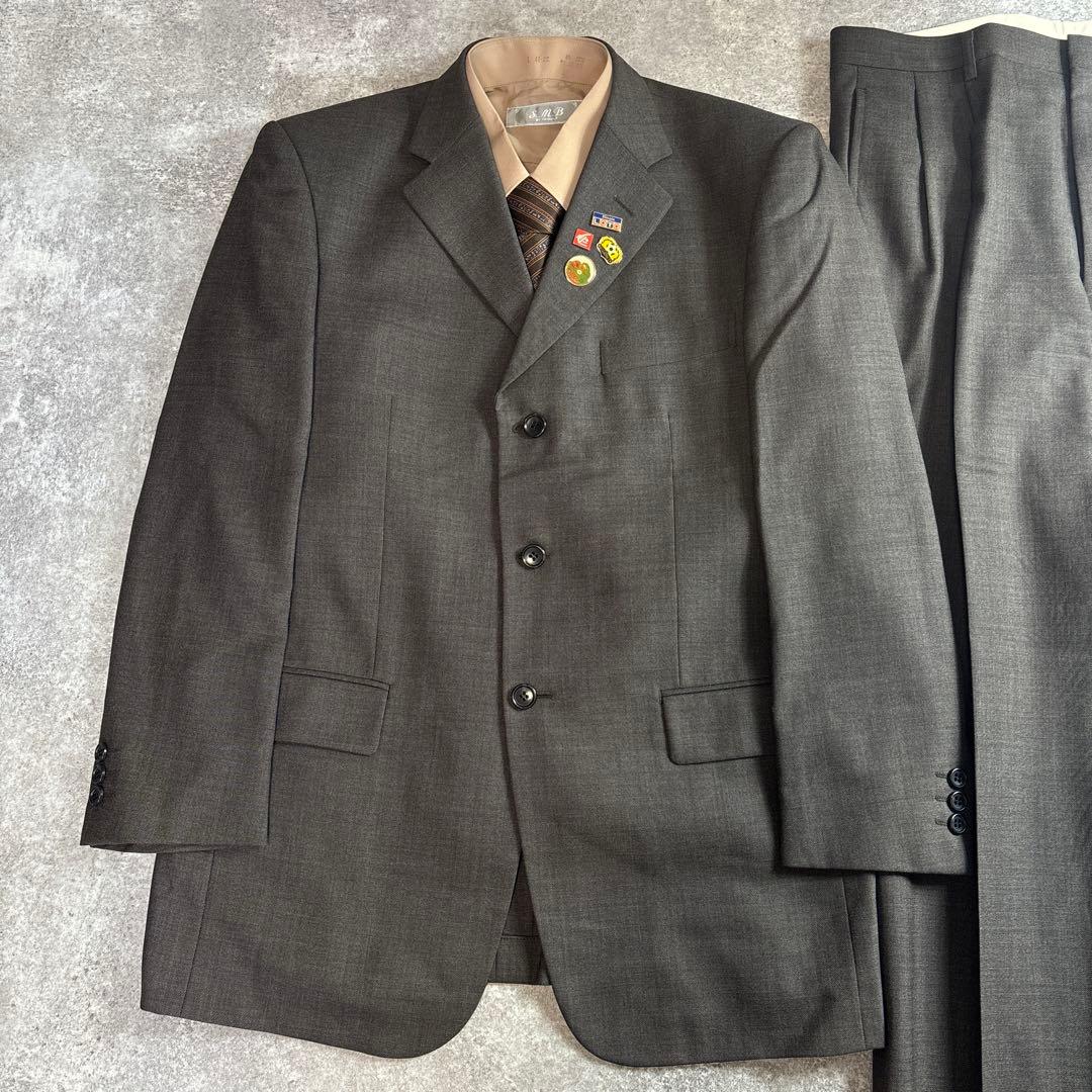 セットアップ ダブルスーツ 成人式 入学式 ピンズ vintage no.87