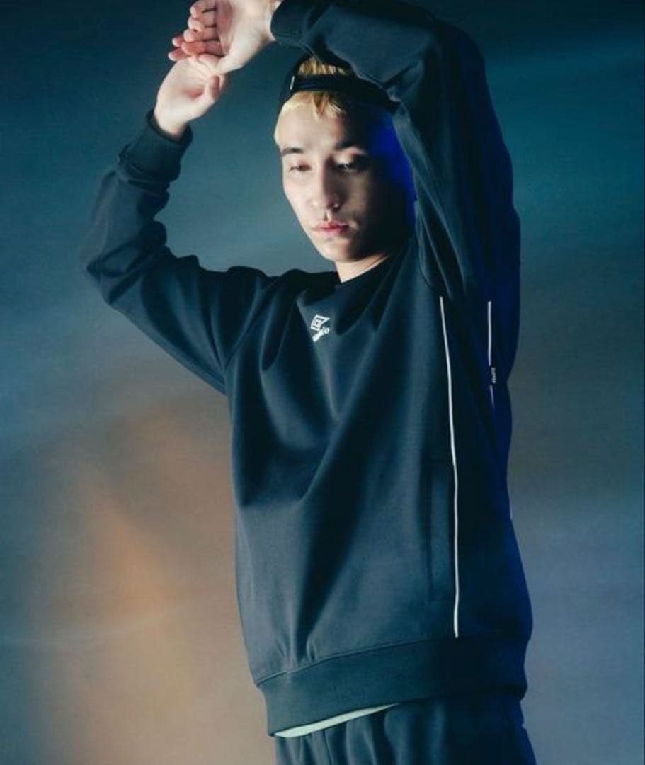 【美品】UMBRO×DUFFER黒アンブロxダファー セットアップ(OASIS)