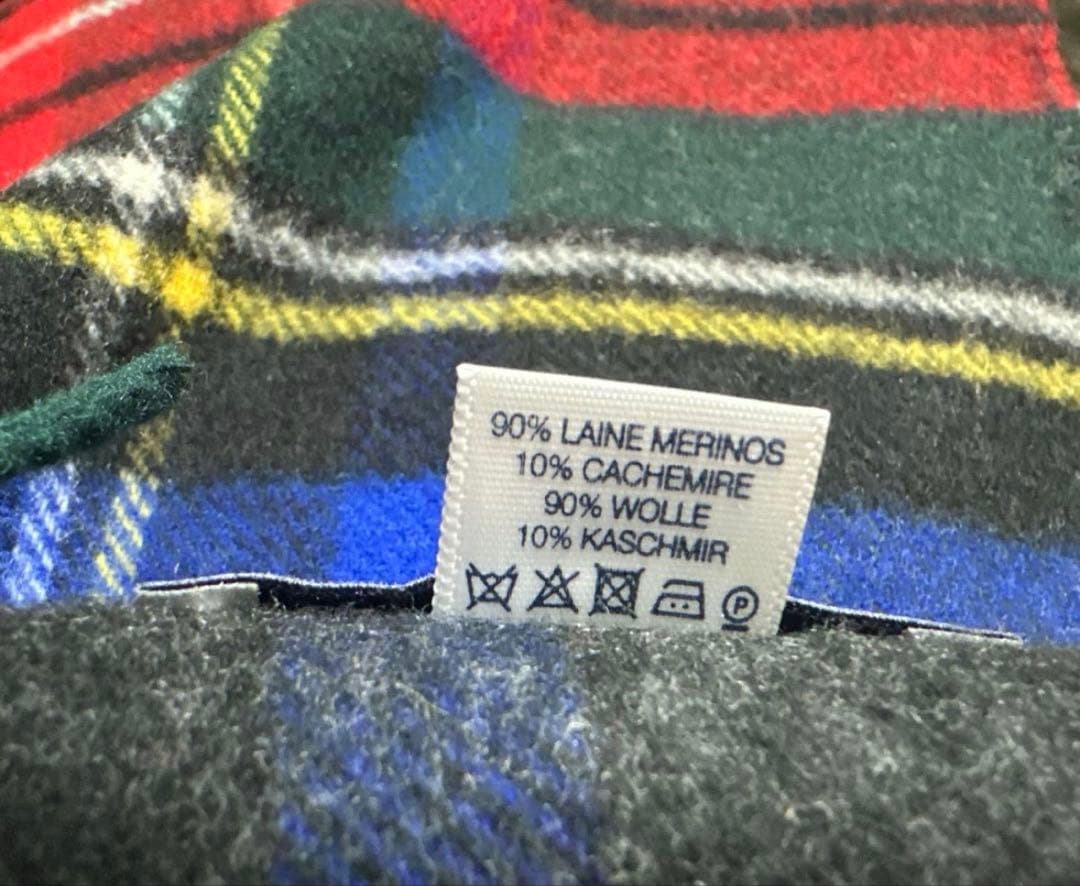 ジョンストンズ　マフラー　ストール　チェックストール　チェック　ジャーナル