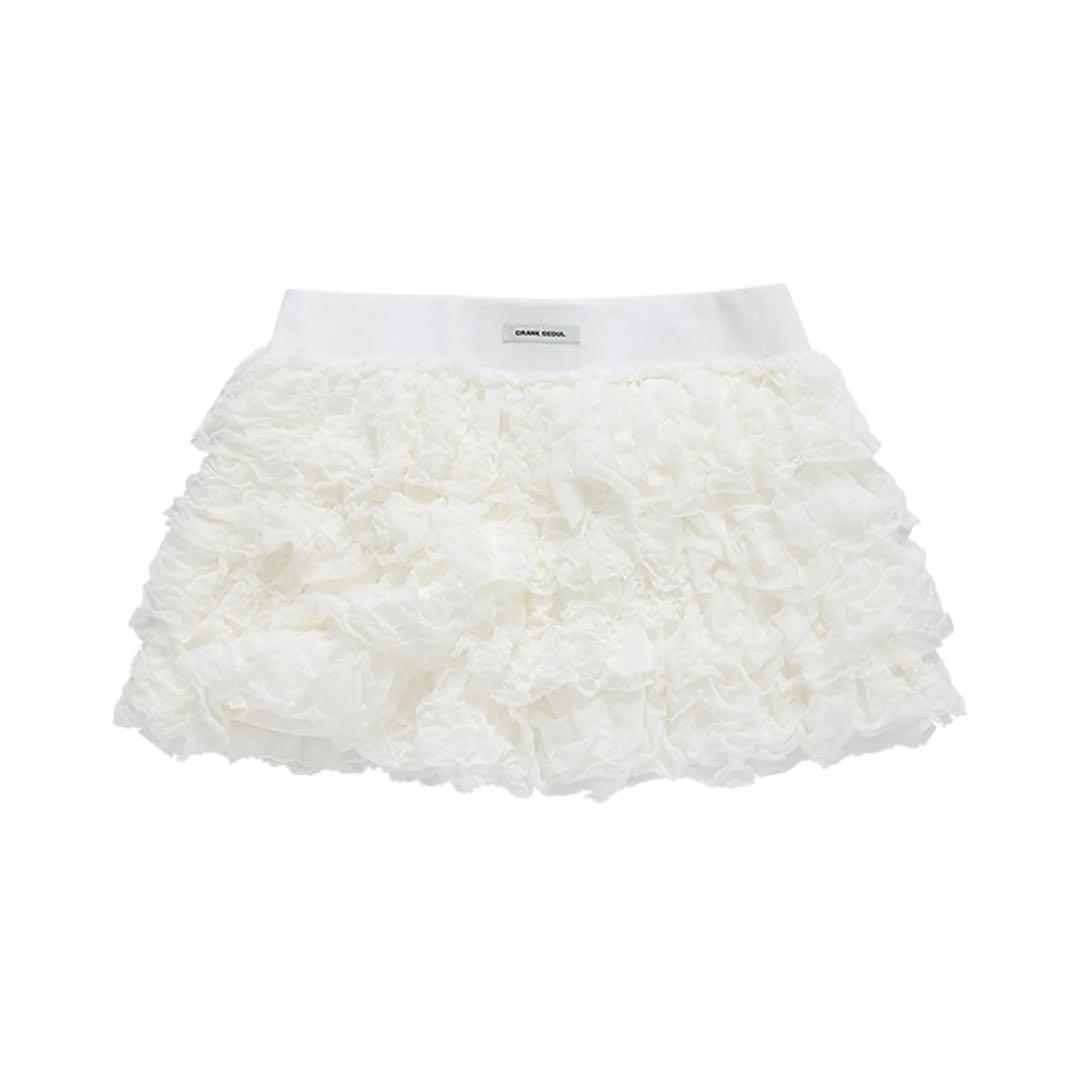 crank ミニスカート カンカンスカート 韓国ブランド フリル