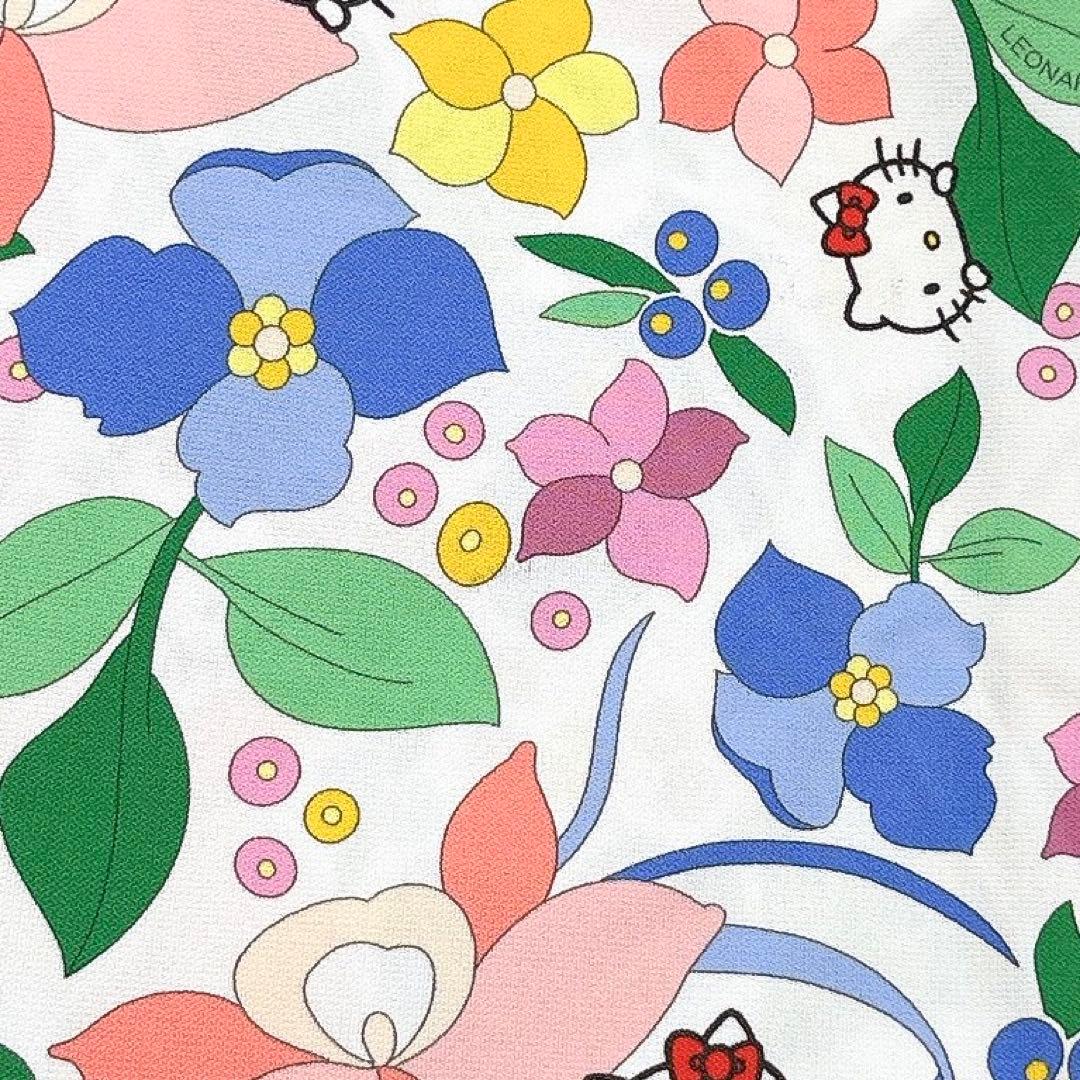 t*せ様 2024✨レオナール ハローキティ 大きいサイズ カットソー 花柄 ト